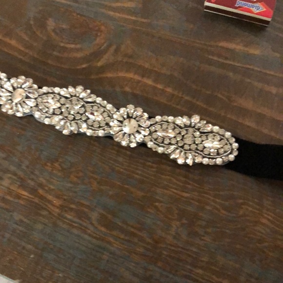 Rhinestone black belt - Picture 8 of 14